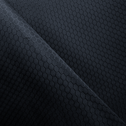 Ткань Оксфорд 300D PU Рип-Стоп СОТЫ, цвет Черный (на отрез)  в Элисте