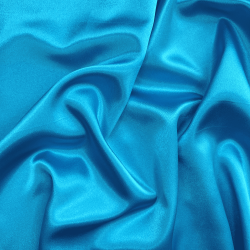 *Ткань Атлас-сатин, цвет Голубой (на отрез)  в Элисте