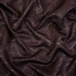 Ткань Блэкаут для штор &quot;Ледовое тиснение цвет Темно-Коричневый&quot; (на отрез)  в Элисте