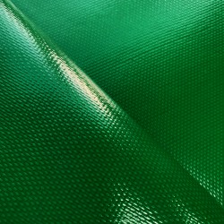 Ткань ПВХ 600 гр/м2 плотная, Зелёный (Ширина 150см), на отрез  в Элисте