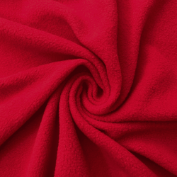 Флис Односторонний 130 гр/м2, цвет Красный (на отрез)  в Элисте