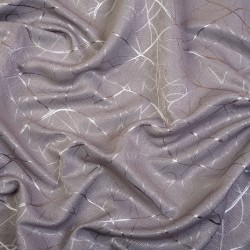 Ткань Блэкаут для штор светозатемняющая 75% &quot;Ледовое тиснение цвет Серый&quot; (на отрез)  в Элисте
