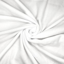 Флис Односторонний 130 гр/м2, цвет Белый (на отрез)  в Элисте