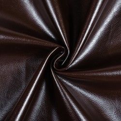 Ткань Дерматин (Кожзам) для мебели, цвет Темно-Коричневый (на отрез)  в Элисте