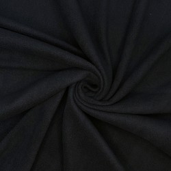Ткань Флис Односторонний 130 гр/м2, цвет Черный (на отрез)  в Элисте