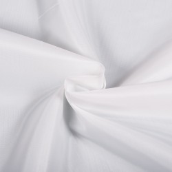 Ткань подкладочная Таффета 190Т, цвет Белый (на отрез)  в Элисте