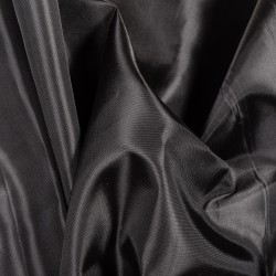 Ткань подкладочная Таффета 190Т, цвет Черный (на отрез)  в Элисте