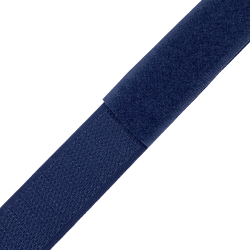 Контактная лента 25мм цвет Тёмно-Синий (Велькро-липучка), на отрез  в Элисте