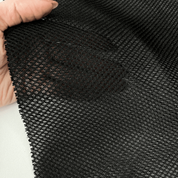 Сетка 3D трехслойная Air mesh 165 гр/м2, цвет Черный (на отрез)  в Элисте