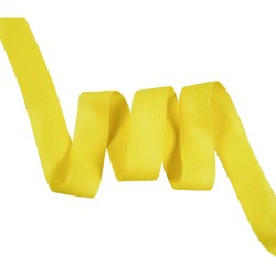 Окантовочная лента-бейка, цвет Жёлтый 22мм (на отрез)  в Элисте